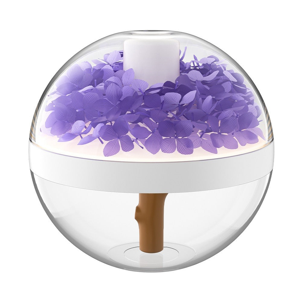 Mini USB Bedroom Humidifier with Creative Floral Design