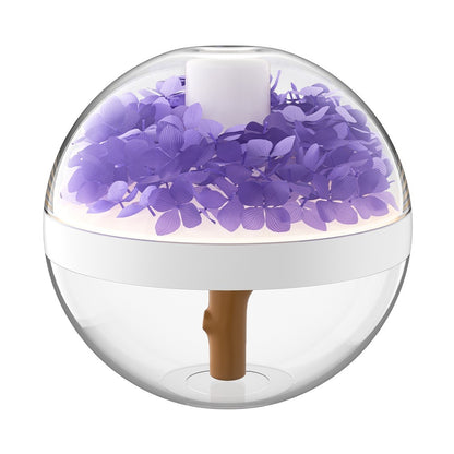 Mini USB Bedroom Humidifier with Creative Floral Design