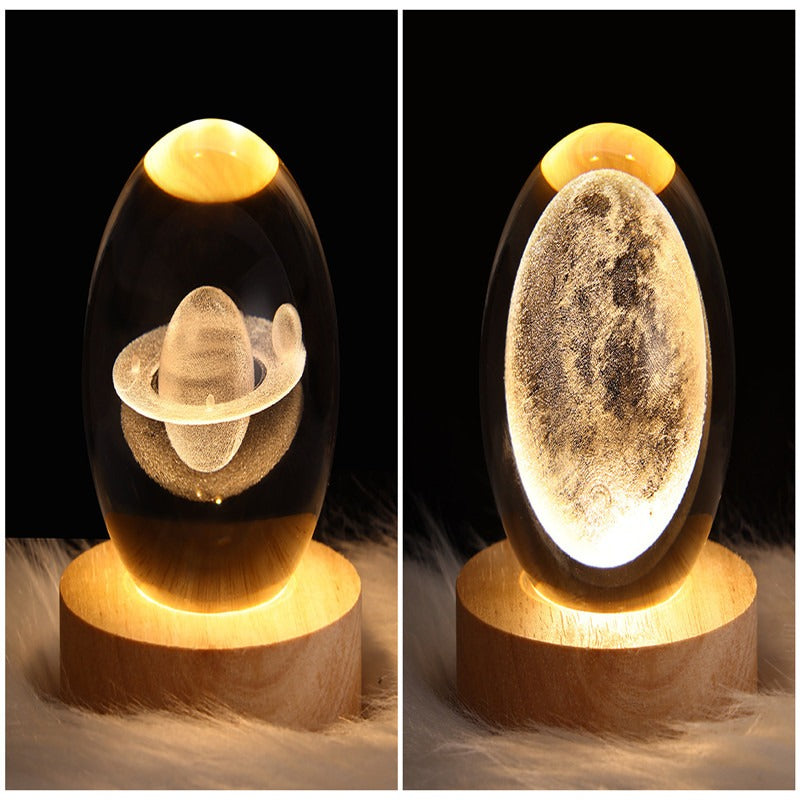LED Galaxy Crystal Ball Night Light