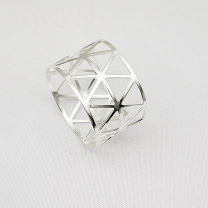 Metal Hollow Triangle Napkin Rings for Restaurants (Wholesale)