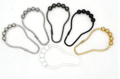 Customizable Five-Bead Rustproof Curtain Hooks