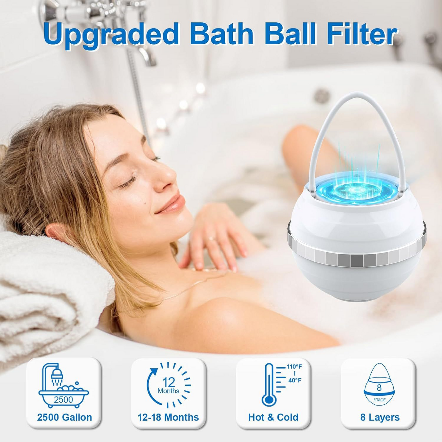 Hanging Bathtub & Shower Water Filter