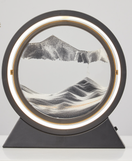 Moving Sea Sand Art Hourglass Night Light (One Piece)