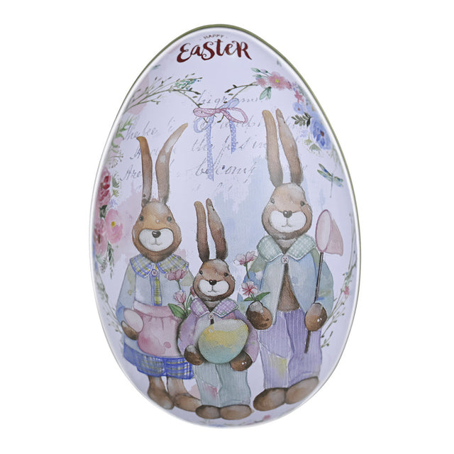 Easter Egg-Shaped Metal Candy Gift Box Packaging
