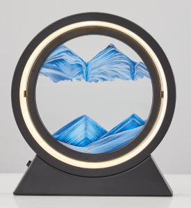 Moving Sea Sand Art Hourglass Night Light (One Piece)