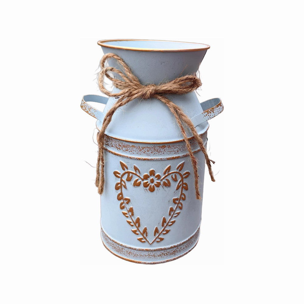 Heart-Shaped Flower Vase - Metal Floral Arrangement Pot