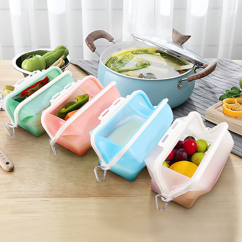 Reusable Silicone Folding Lunch Box