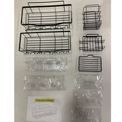 Wall-Mounted Shower Storage Rack for Bathroom