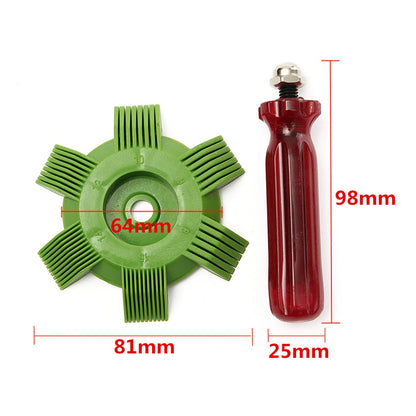 Condenser, AC Radiator, Cleaning Brush, Stainless Steel Fin Comb