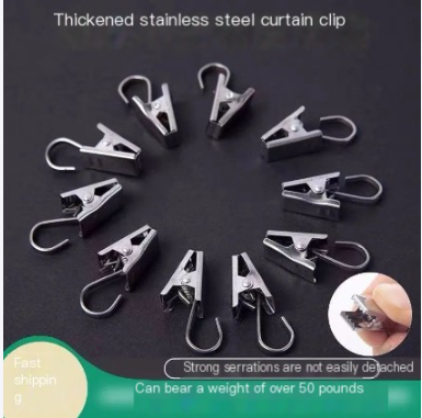 Stainless Steel Curtain Clip Hooks for Heavy Curtains