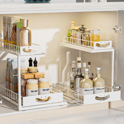 2-Tier Bathroom Sink Storage Rack Set