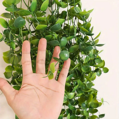 2pcs Artificial Persian Grass Wall Hanging Decor