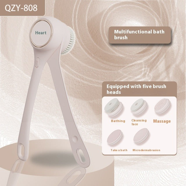 Electric Bath Brush with Automatic Back Scrub