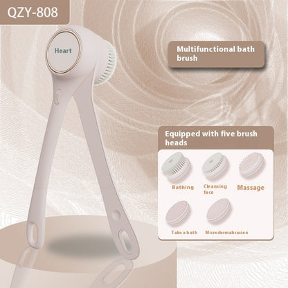 Electric Bath Brush with Automatic Back Scrub
