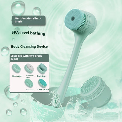 Electric Bath Brush with Automatic Back Scrub