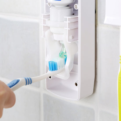 Wall-Mounted Toothpaste and Toothbrush Holder Rack