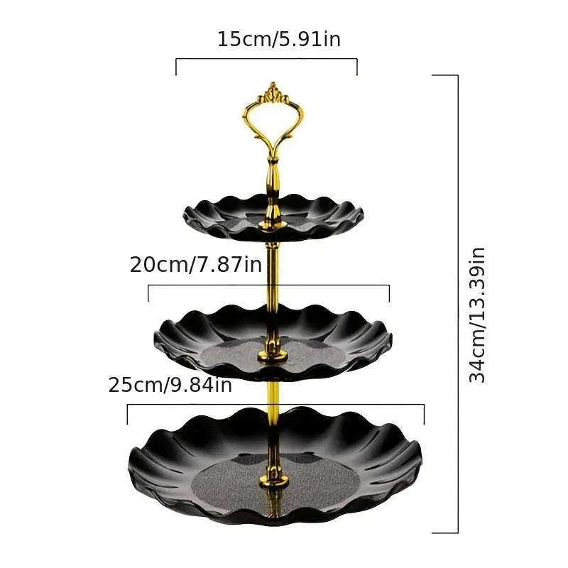 3-Tier Cupcake Stand for Parties and Events