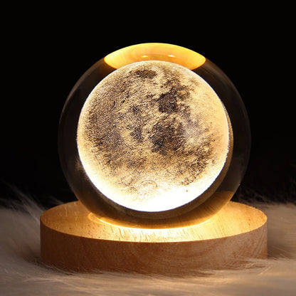 LED Galaxy Crystal Ball Night Light