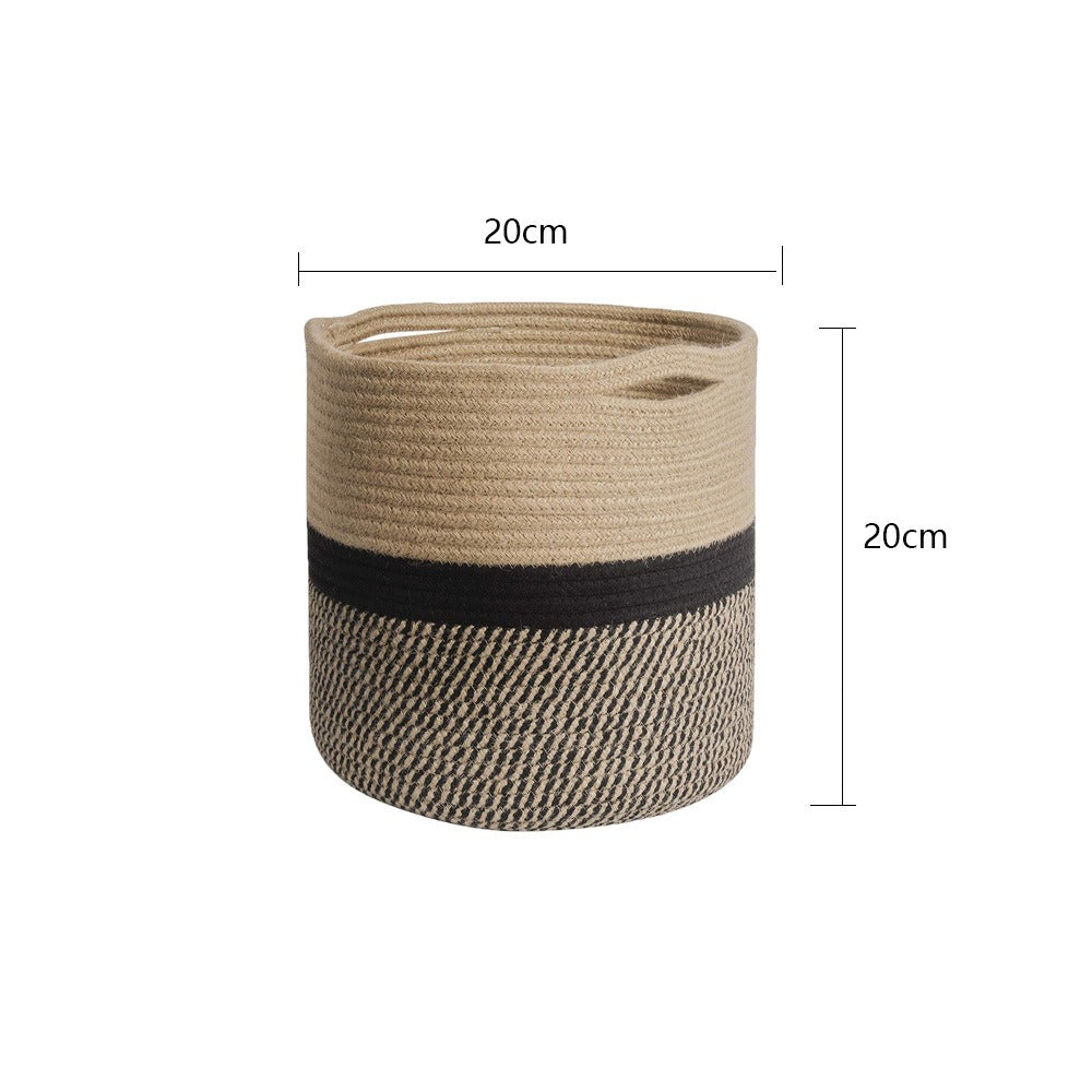Handmade Round Flower Storage Basket
